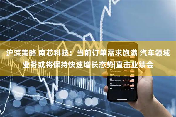 沪深策略 南芯科技：当前订单需求饱满 汽车领域业务或将保持快速增长态势|直击业绩会